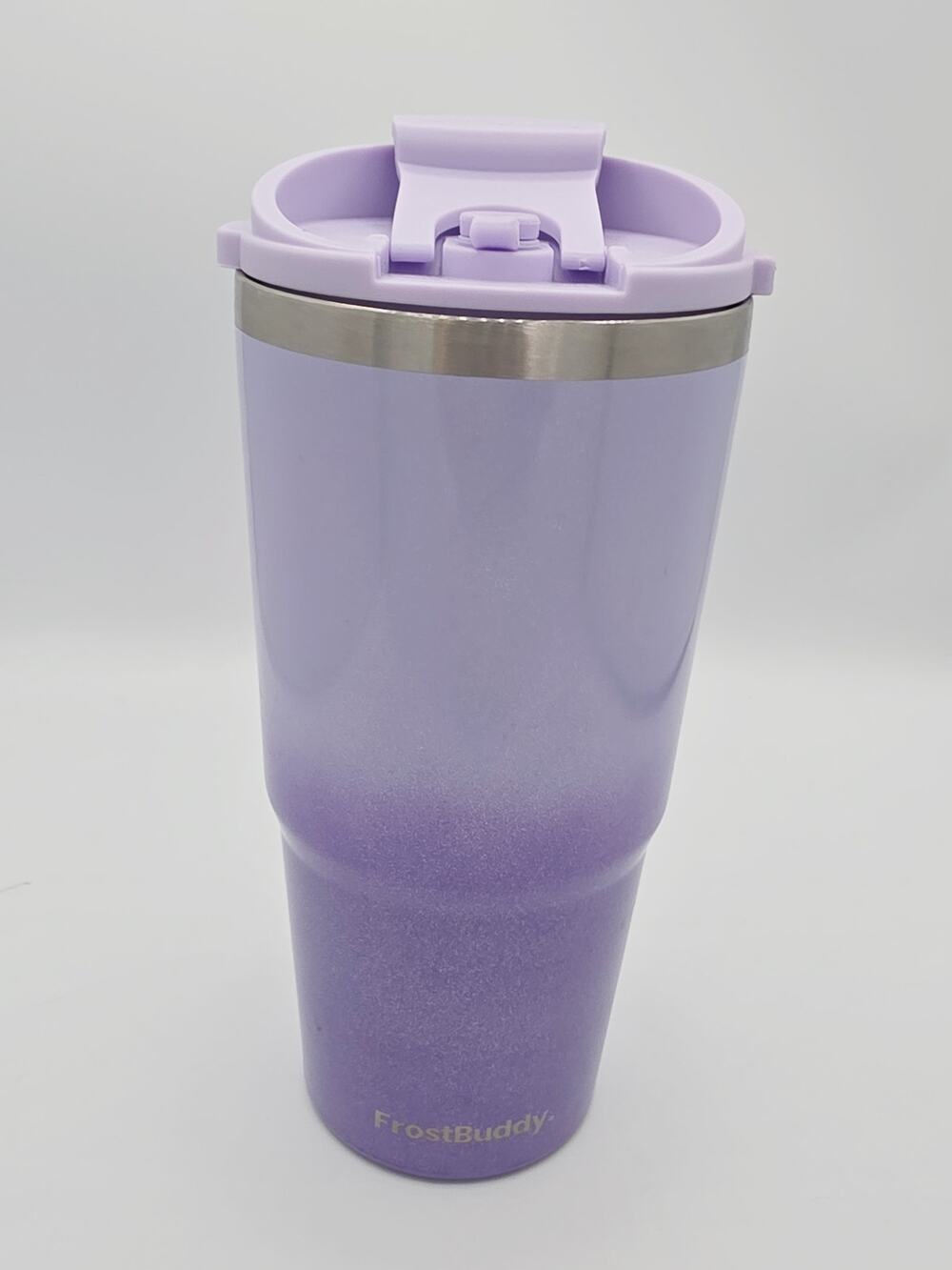 Frost Buddy Togo Buddy 30oz Tumbler - Spill Proof Flip Lid - Silicone Grip Lid